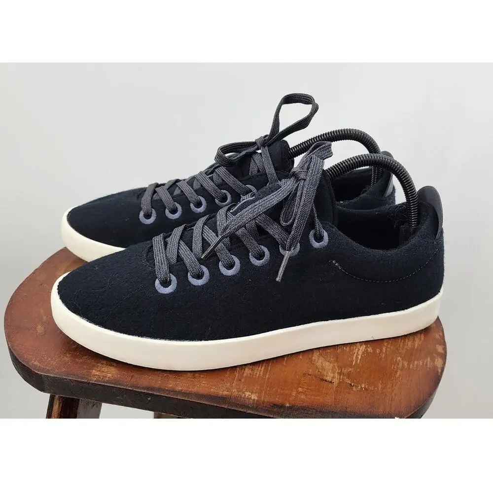 Allbirds WP Wool Pipers Black‎ And White Wool Washable Sneakers Size 9